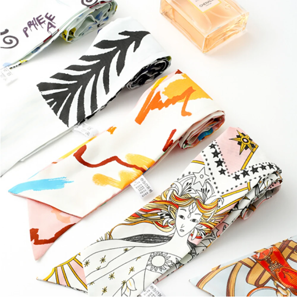 Classic Belt Pattern New Print Handle Bag Ribbons Pure Silk Scarf For Women Fashion Head Scarf Small Long Scarves Neckerchief
Classic Belt Pattern New Print Handle Bag Ribbons Pure Silk Scarf For Women Fashion Head Scarf Small Long Scarves Neckerchief