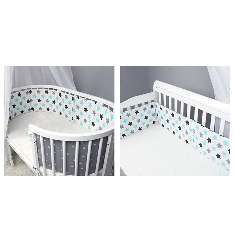 Baby Crib Bumper Pillow Cushion Baby Bed Protector Infant Cot Edge Room Decor Bed Fence