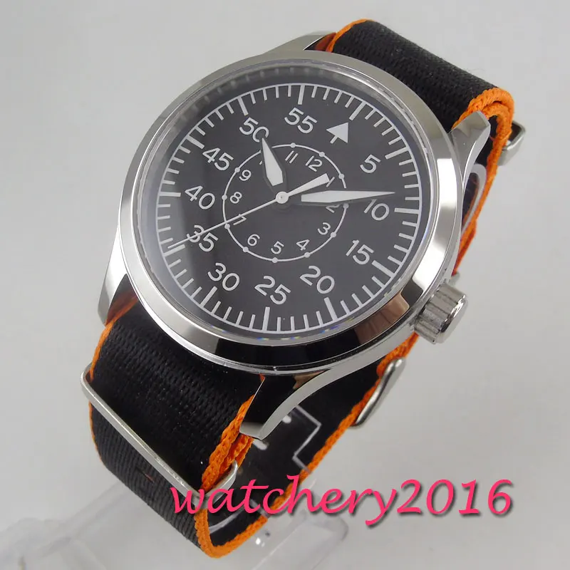 wholesale 42mm Corgeut black sterile dial supper luminous marks Sapphire Glass pilot watch sea-gull 1612 Automatic mens Watch
wholesale 42mm Corgeut black sterile dial supper luminous marks Sapphire Glass pilot watch sea-gull 1612 Automatic mens Watch