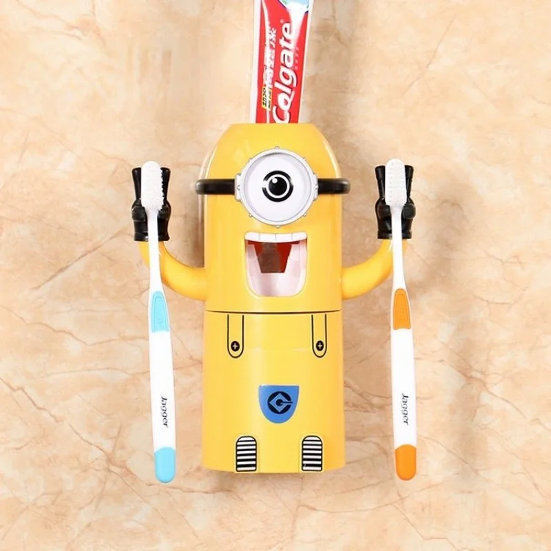 Small yellow man toothbrush holder automatic toothpaste squeezing device cartoon toothbrush cup toothpaste holder
Small yellow man toothbrush holder automatic toothpaste squeezing device cartoon toothbrush cup toothpaste holder
