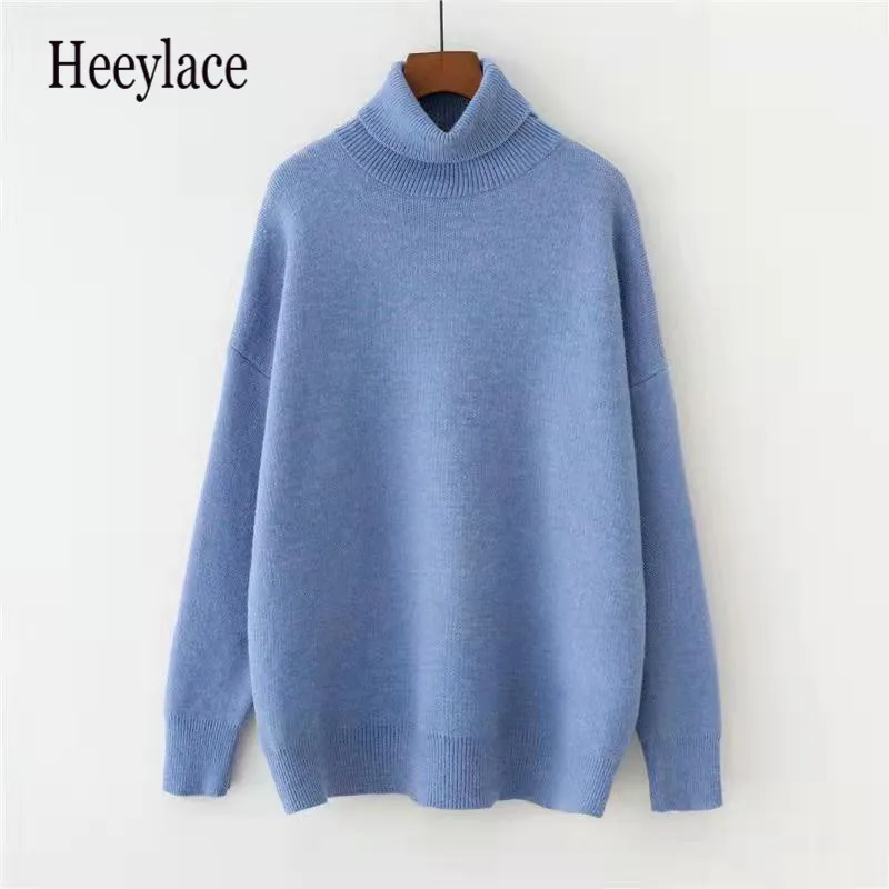 Women's Turtleneck Sweaters 2021 Thick Warm Pullover Cashmere Jumper Soft Oversized Knitwear Sweater Korean Women Jumpers
Women's Turtleneck Sweaters 2021 Thick Warm Pullover Cashmere Jumper Soft Oversized Knitwear Sweater Korean Women Jumpers