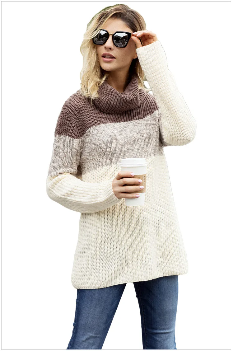 2020 winter hot sale basic women sweaters computer knitted pullover patchwork girl female sweaters
2020 winter hot sale basic women sweaters computer knitted pullover patchwork girl female sweaters