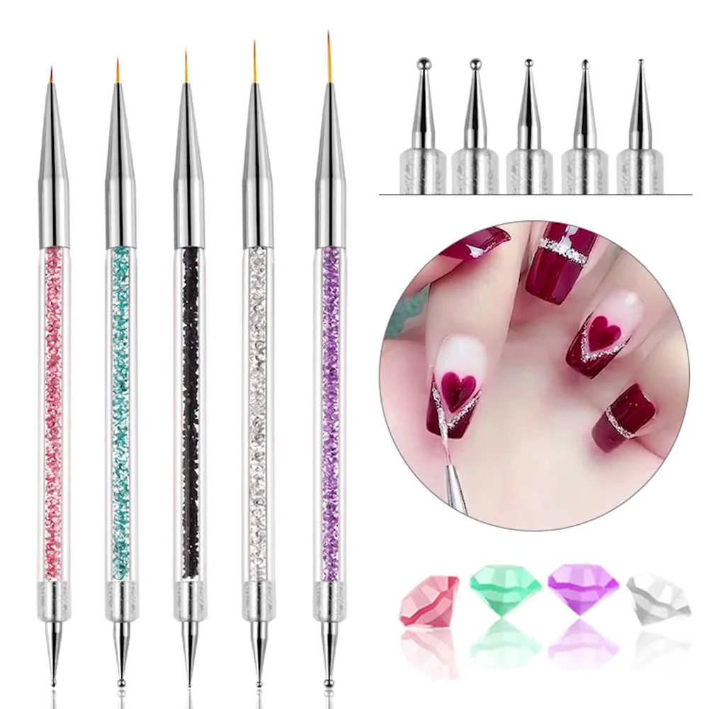 5Pcs Nail Art Brush Tool Nail Tips Painting Drawing Carving Pen Liner Flower Brush Nail Art Manicure Tool
5Pcs Nail Art Brush Tool Nail Tips Painting Drawing Carving Pen Liner Flower Brush Nail Art Manicure Tool