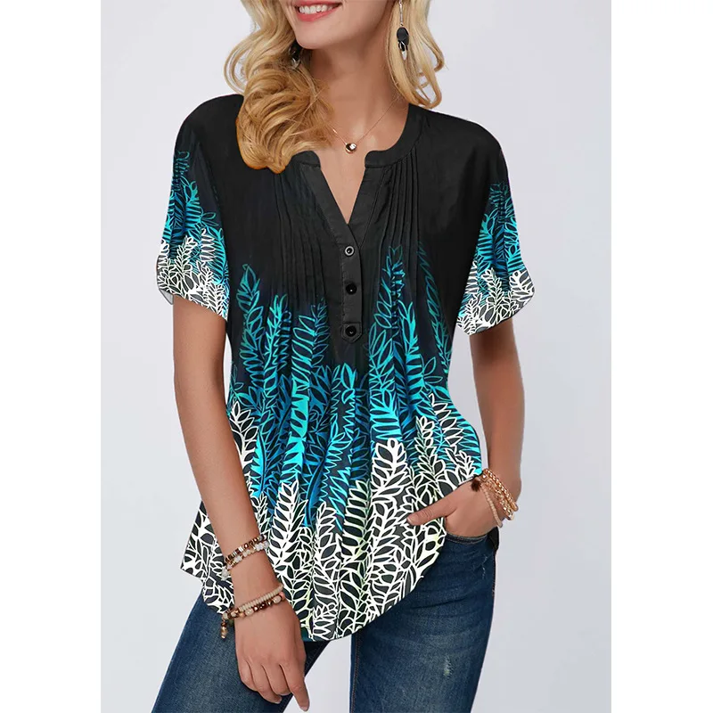 Женская футболка с V-образным вырезом и коротким рукавом
Женская футболка с V-образным вырезом и коротким рукавом