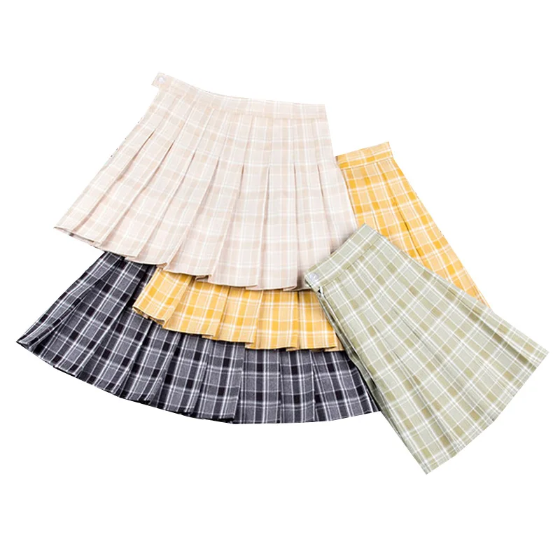 Green Plaid Women Pleated Skirts High Waist A-Line Woman Plaid Mini Skirt Preppy Style Female Mini Skirt Kawaii Ladies Skirts
Green Plaid Women Pleated Skirts High Waist A-Line Woman Plaid Mini Skirt Preppy Style Female Mini Skirt Kawaii Ladies Skirts