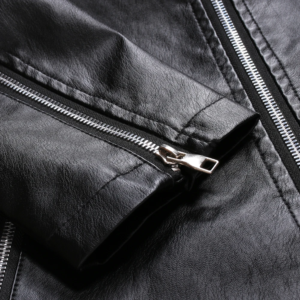 Jacket New Men Leather Fashion Streetwear Biker Coat Punk Style Motorcycle Leather Jacket Men High quality PU Outwear
Jacket New Men Leather Fashion Streetwear Biker Coat Punk Style Motorcycle Leather Jacket Men High quality PU Outwear