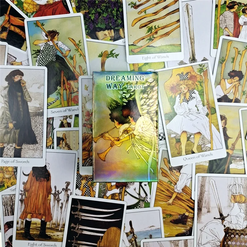 Dreaming Way Tarot Cards Full English Classic Board Games Cards Imaginative Oracle Divination Desk Game Tarot Cards With PDF 
Dreaming Way Tarot Cards Full English Classic Board Games Cards Imaginative Oracle Divination Desk Game Tarot Cards With PDF