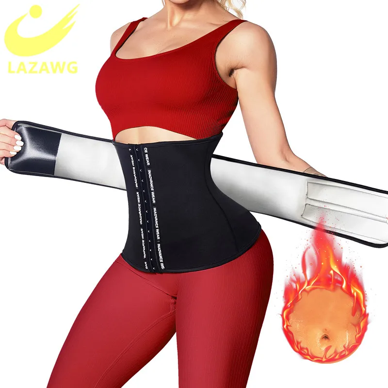 LAZAWG Sauna Sweat Body Shaper Women Modeling Strap Hot Neoprene Wholesale Waist Trainer Fitness Belt Hooks Workout Slim Corset
LAZAWG Sauna Sweat Body Shaper Women Modeling Strap Hot Neoprene Wholesale Waist Trainer Fitness Belt Hooks Workout Slim Corset