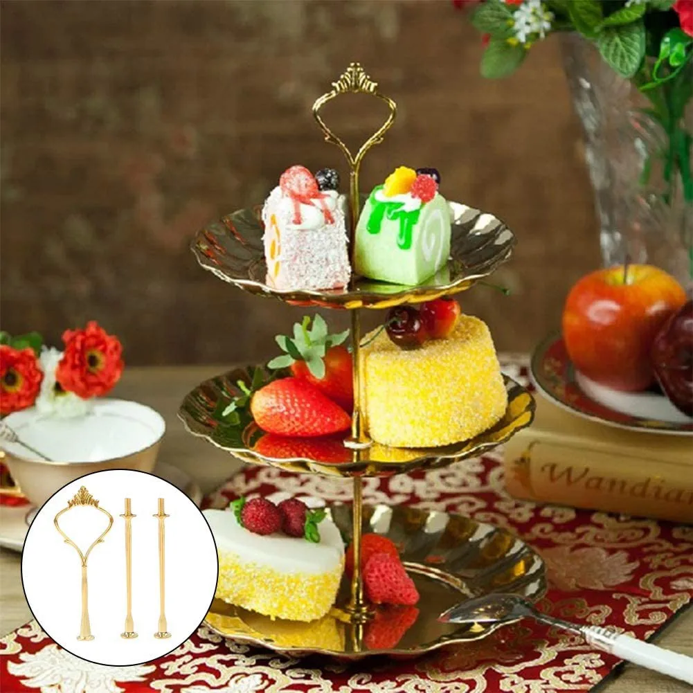 2 Layers Or 3 LayersTier Cake Plate Stand Cupcake Fittings Silver Golden Wedding Party No Plate Golden/ Silver Zinc Alloy
2 Layers Or 3 LayersTier Cake Plate Stand Cupcake Fittings Silver Golden Wedding Party No Plate Golden/ Silver Zinc Alloy