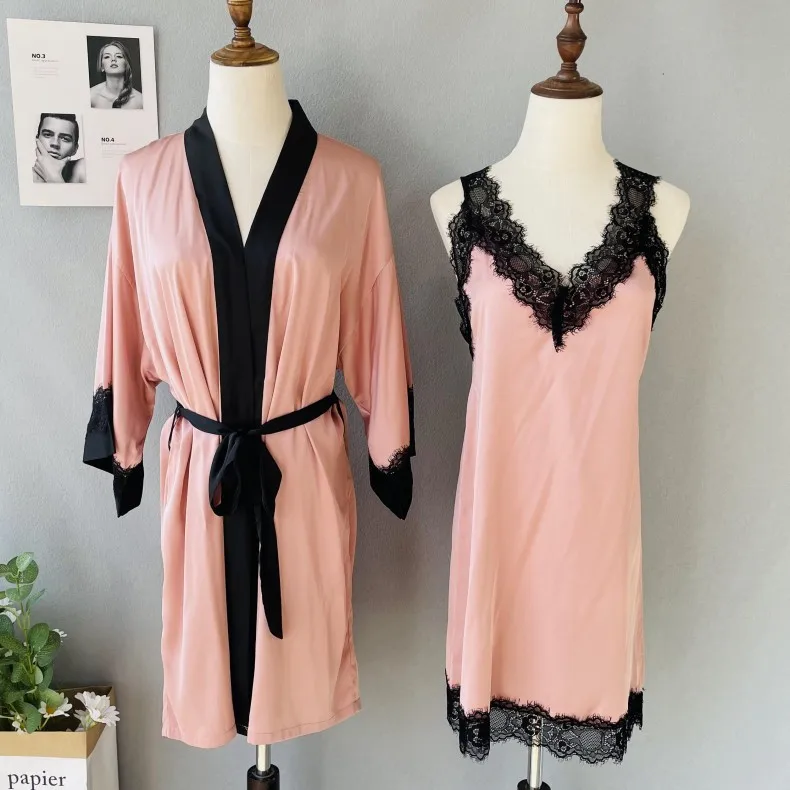 Sexy Sleep Set Hot Drilling Women Sleepwear Satin Robe Suit Kimono Bathrobe Gown Loose Intimate Lingerie Casual Nightdress
Sexy Sleep Set Hot Drilling Women Sleepwear Satin Robe Suit Kimono Bathrobe Gown Loose Intimate Lingerie Casual Nightdress