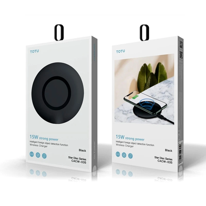 TOTUDESIGN 15W Wireless Charger Kingdie Series Intelligent Foreign Object Detection Function
TOTUDESIGN 15W Wireless Charger Kingdie Series Intelligent Foreign Object Detection Function