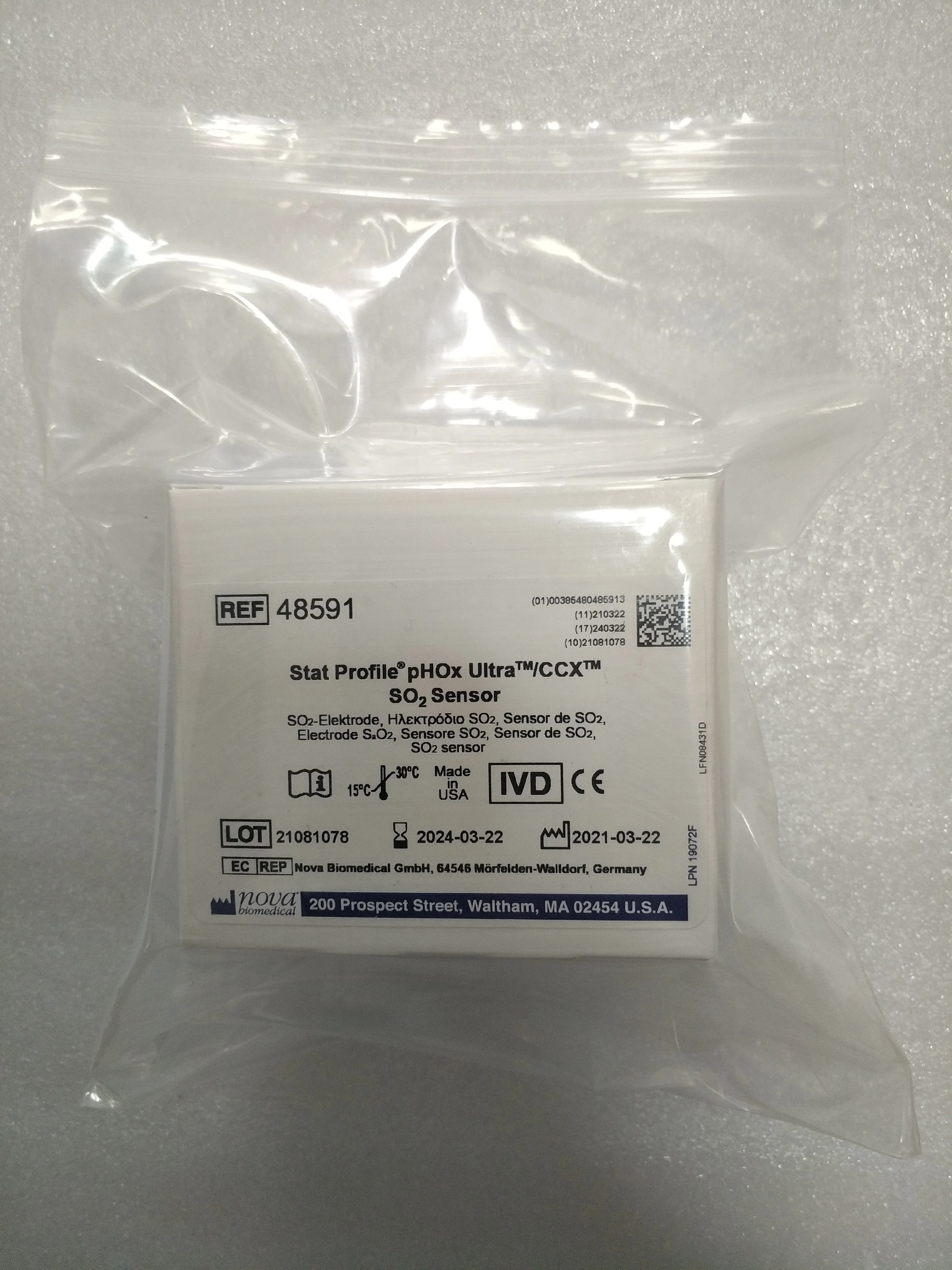 Nova Biomedical 48591 (new,original) 
Nova Biomedical 48591 (new,original)