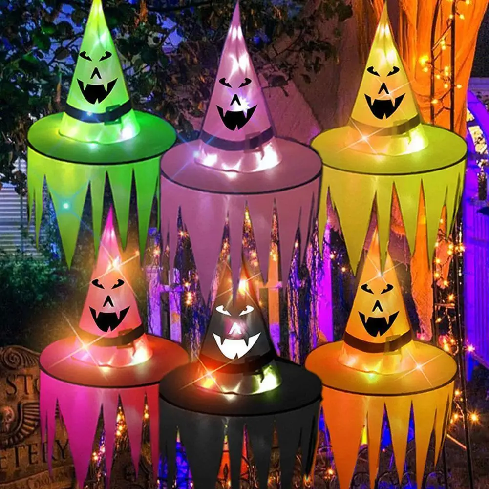 Halloween Decoration Witch Hat LED Lights Halloween Witch Hat for Kids Gift Party Decoration Supplies Pendent Ornaments Z8D6
Halloween Decoration Witch Hat LED Lights Halloween Witch Hat for Kids Gift Party Decoration Supplies Pendent Ornaments Z8D6