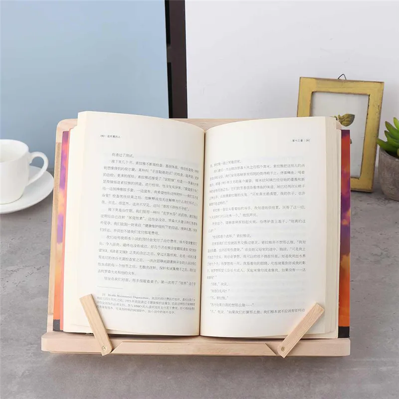 Креативная Легкая Складная Подставка для книг по рецепту деревянная рамка