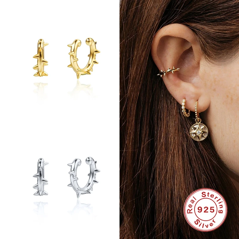Aide 925 Sterling Silver Punk Rivet Small Hoop Earrings for Women 18K Gold Plated Circle Loop Earrings Anti Allergy Fine Jewelry
Aide 925 Sterling Silver Punk Rivet Small Hoop Earrings for Women 18K Gold Plated Circle Loop Earrings Anti Allergy Fine Jewelry