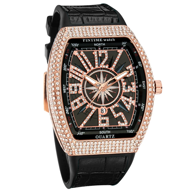 Leather Iced Out Watch Men Diamond Hip Hop Creative Mens Watches Top Brand Luxury Gold Clock Montre Homme Relogio Reloj Hombre
Leather Iced Out Watch Men Diamond Hip Hop Creative Mens Watches Top Brand Luxury Gold Clock Montre Homme Relogio Reloj Hombre
