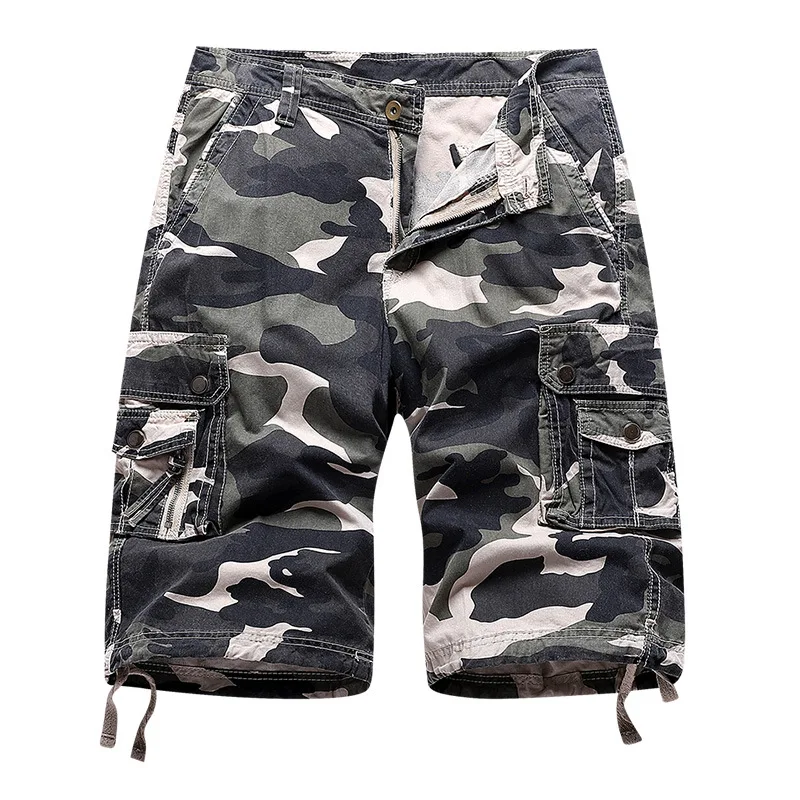Summer Men's Camouflage Cargo Shorts Cotton Casual Multi-Pocket Military Tactical Short Pants Male Camo Beach Board Shorts Men
Summer Men's Camouflage Cargo Shorts Cotton Casual Multi-Pocket Military Tactical Short Pants Male Camo Beach Board Shorts Men