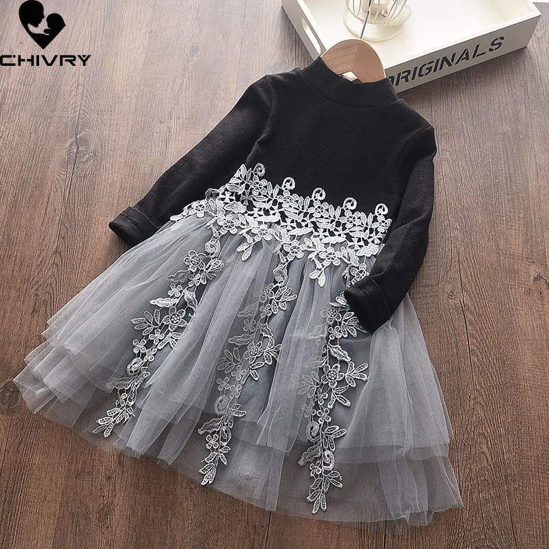 Spring Autumn 2022 Girls Long Sleeve Knitted Mesh Patchwork Pleated Dresses Kids Baby Girl Fashion Lace Floral Princess Dress 
Spring Autumn 2022 Girls Long Sleeve Knitted Mesh Patchwork Pleated Dresses Kids Baby Girl Fashion Lace Floral Princess Dress