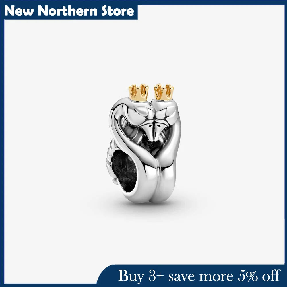 2021 Classic Style 925 Sterling Silver Beads 14k Gold Two-tone Swans & Heart Charm Fit Original Pandora Bracelet Women Jewelry
2021 Classic Style 925 Sterling Silver Beads 14k Gold Two-tone Swans & Heart Charm Fit Original Pandora Bracelet Women Jewelry