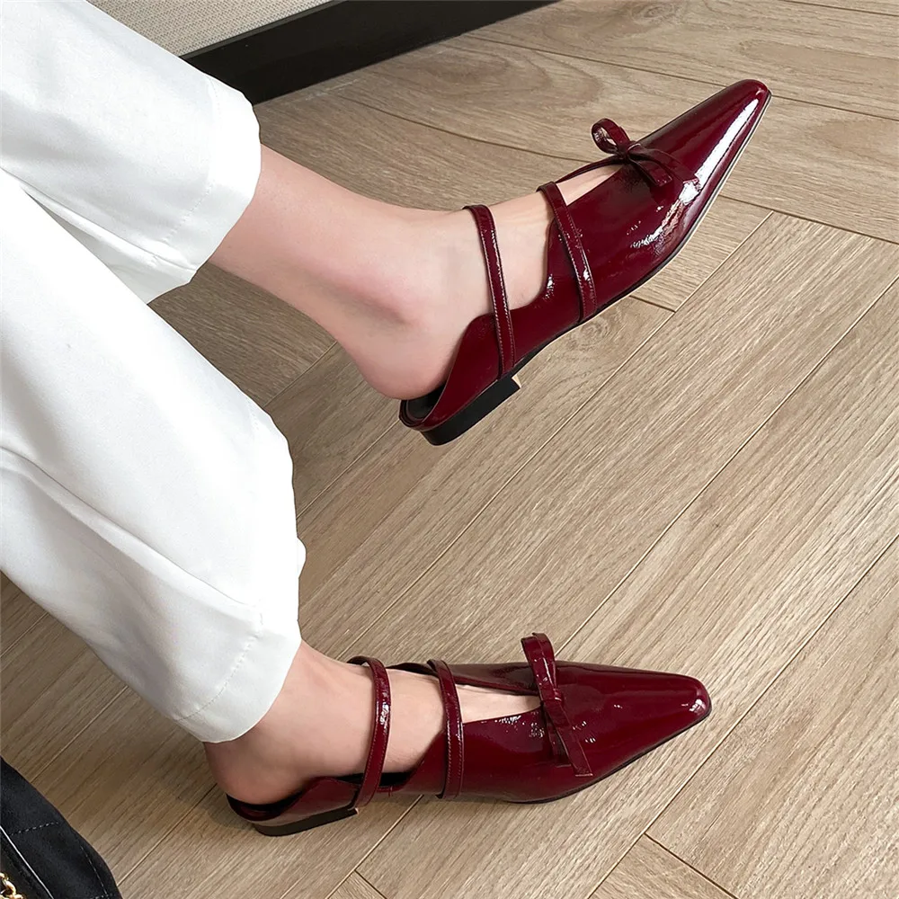 MILI-MIYA Fashion Butterfly Knot Women Cow Leather Mules Flat Heels Slip On Solid Color Dress Party Shoes Size 34-40 For Ladies
MILI-MIYA Fashion Butterfly Knot Women Cow Leather Mules Flat Heels Slip On Solid Color Dress Party Shoes Size 34-40 For Ladies