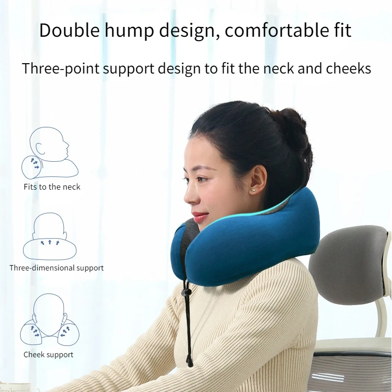 

New Memory Foam U-shaped Neck Pillow for Business Trips and Office Nap Pillows To Protect The Cervical Spine To Support The Head