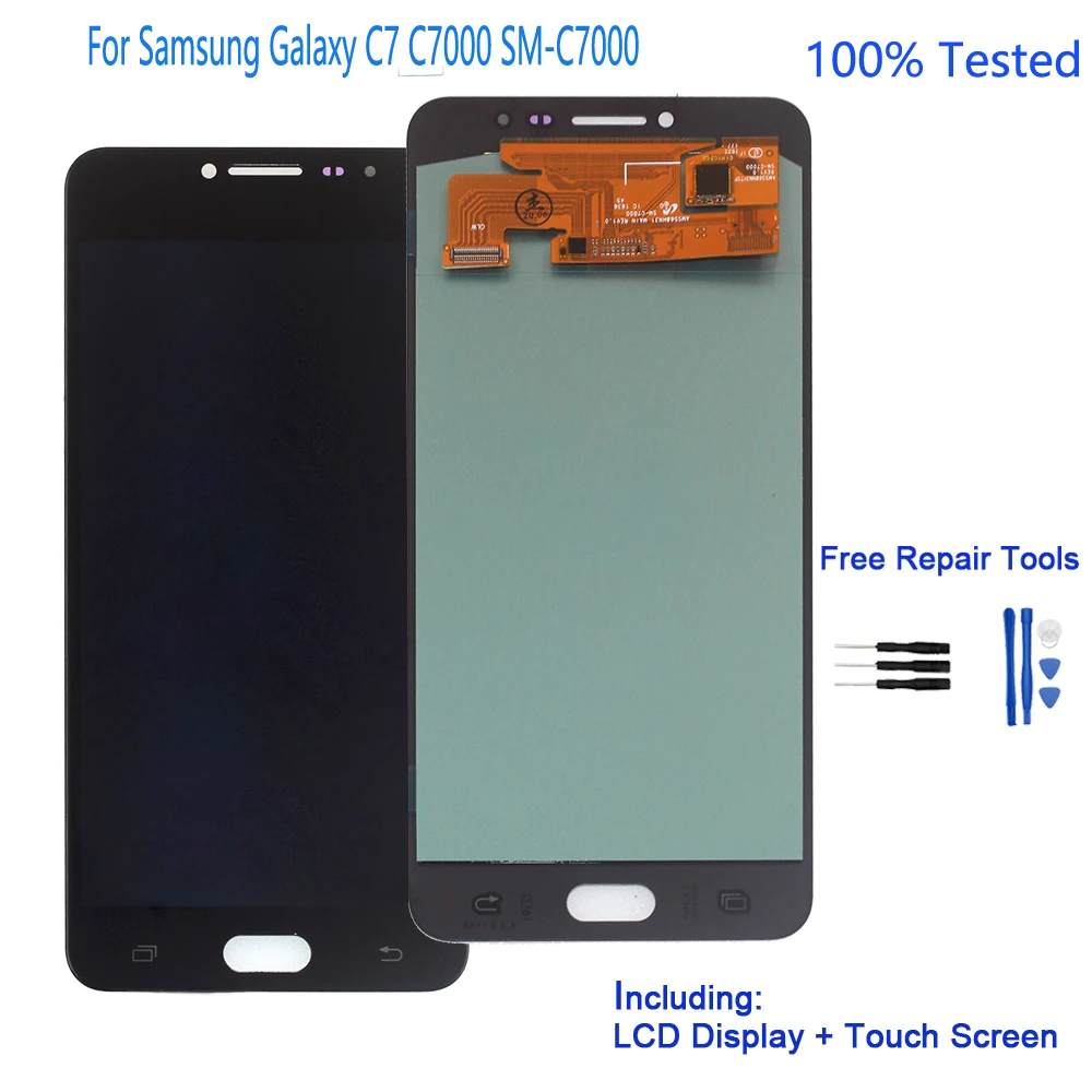 AMOLED LCD Display For Samsung Galaxy C7 C7000 SM-C7000 Lcd Screen Touch Screen Digitizer Assembly Phone Parts Repair
AMOLED LCD Display For Samsung Galaxy C7 C7000 SM-C7000 Lcd Screen Touch Screen Digitizer Assembly Phone Parts Repair