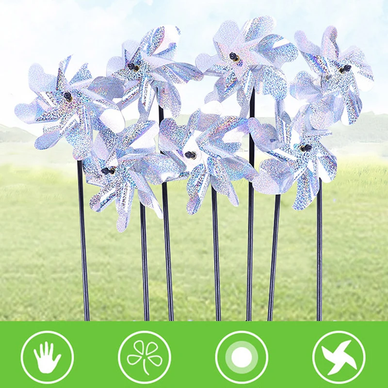 7 Leaves Bird Repeller Pinwheels Sparkly Deterrent Windmill Protect Garden Outdoor Bird-proof Windmill
7 Leaves Bird Repeller Pinwheels Sparkly Deterrent Windmill Protect Garden Outdoor Bird-proof Windmill