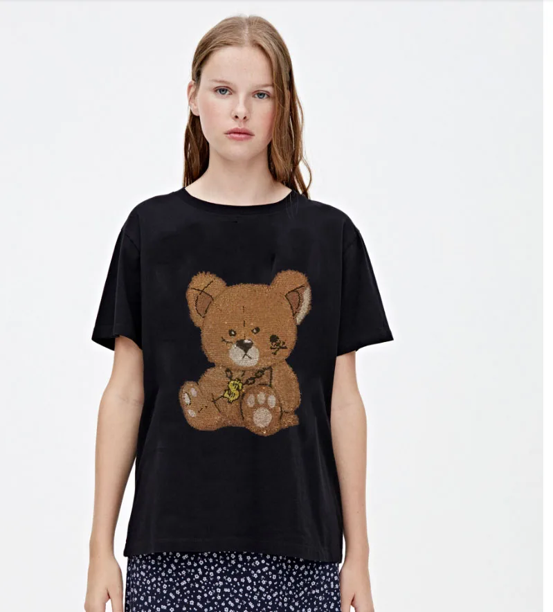 New Female Fashion Summer Tops Women Diamonds Casual Hot drill T-Shirt Short Sleeve Top Tee
New Female Fashion Summer Tops Women Diamonds Casual Hot drill T-Shirt Short Sleeve Top Tee