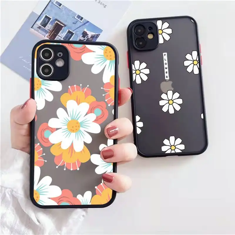 Cute cartoon daisy flower Phone Case matte transparent For iphone 7 8 11 12 13 plus mini x xs xr pro max cover
Cute cartoon daisy flower Phone Case matte transparent For iphone 7 8 11 12 13 plus mini x xs xr pro max cover