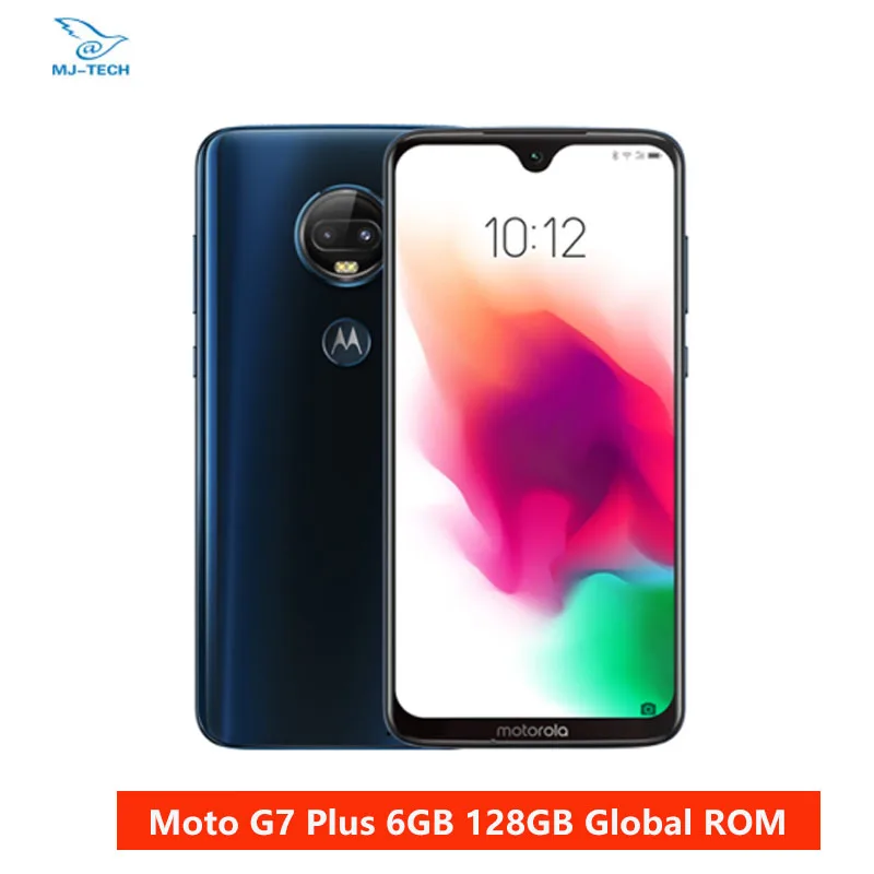 Motorola moto G7 plus 6 ГБ 128 24 дюйма FHD + экран с каплями воды двойная задняя камера Snapdragon 636