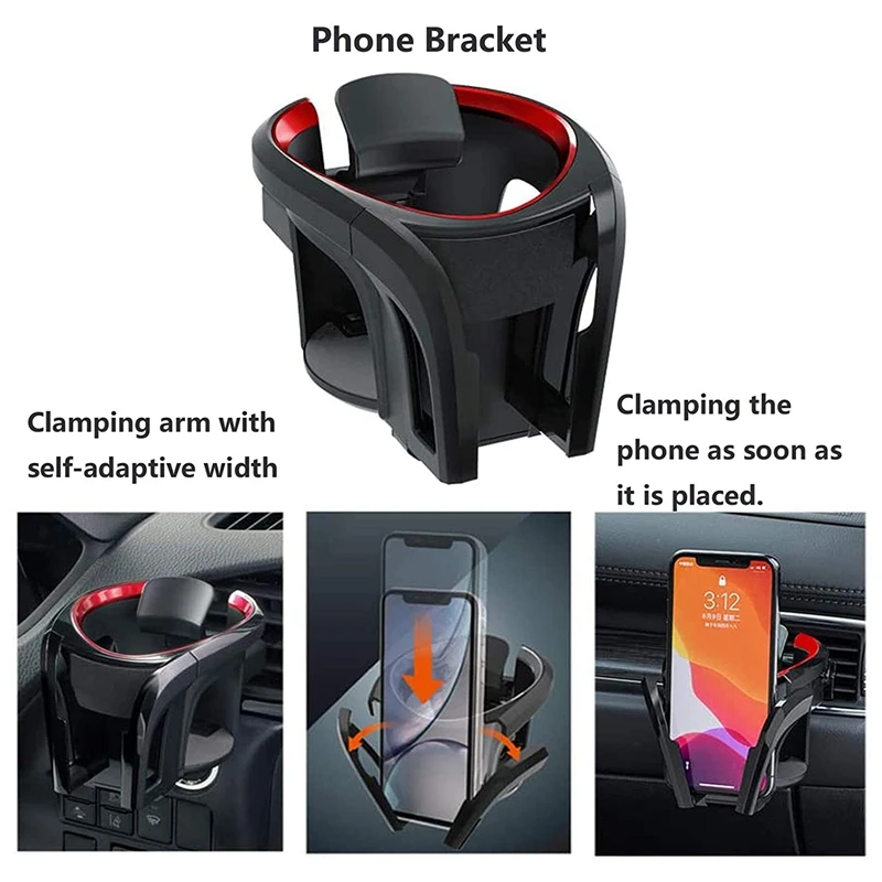 2 in 1 Car Multifunctional Cup Holder Adjustable Car Phone Holder Car Vent Cup Holder Holder Car Drink Holder
2 in 1 Car Multifunctional Cup Holder Adjustable Car Phone Holder Car Vent Cup Holder Holder Car Drink Holder