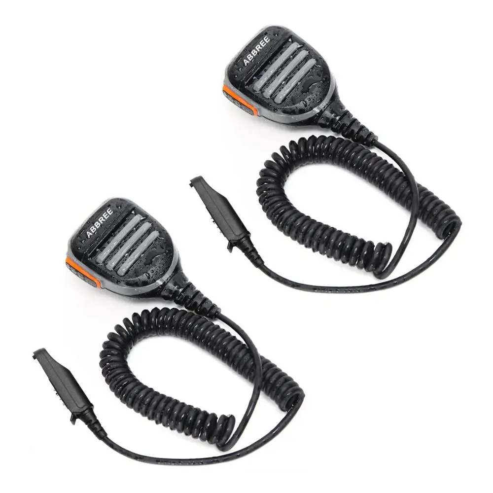 2 шт. ABBREE AR 780 Динамик микрофоном PTT Водонепроницаемый для Baofeng UV 9R плюс XR Pro