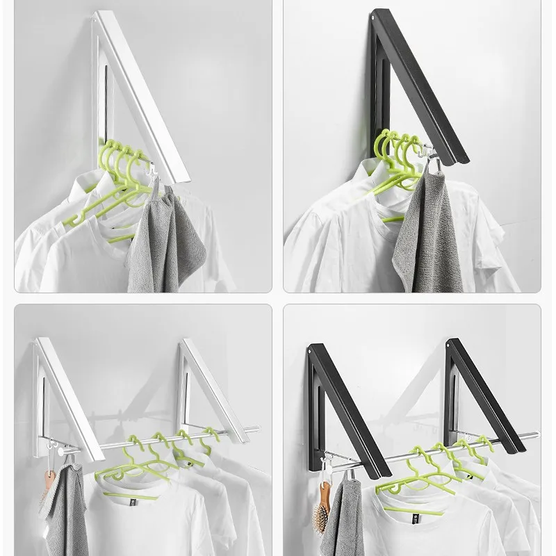 Clothes Hanger Invisible Foldable Aluminum Folding Drying Rack Drying Towel Hanger Stand with 2 Shelves Space-saving Hangers
Clothes Hanger Invisible Foldable Aluminum Folding Drying Rack Drying Towel Hanger Stand with 2 Shelves Space-saving Hangers