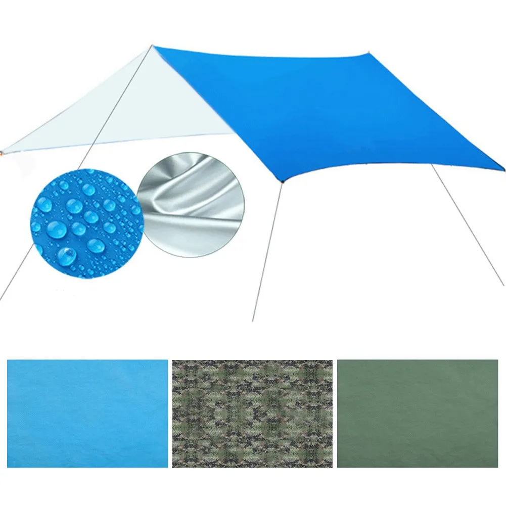 Waterproof Tent Tarp Rain Sun Shade Ham-mock Shelter Camping Picnic Awning Cover Outdoor Picnic Mat Beach Blanket 100x145CM
Waterproof Tent Tarp Rain Sun Shade Ham-mock Shelter Camping Picnic Awning Cover Outdoor Picnic Mat Beach Blanket 100x145CM