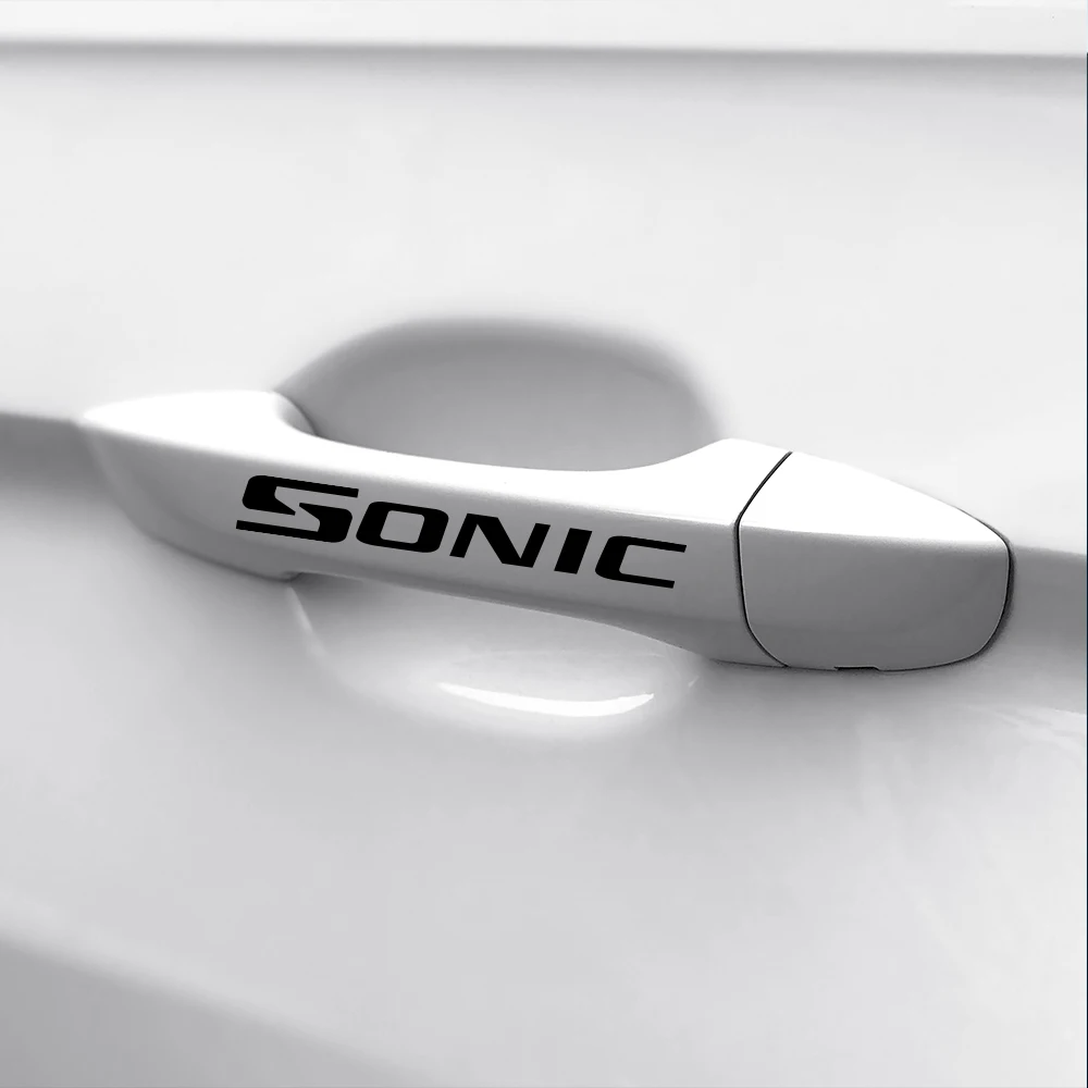4 шт. украшение автомобиля дверные ручки виниловые наклейки из ПВХ для Chevrolet Sonic