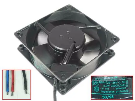 ebm-papst W2G110-AM41-92 DC 48V 5.9W 120x120x38mm 3-Wire Server Cooling Fan
ebm-papst W2G110-AM41-92 DC 48V 5.9W 120x120x38mm 3-Wire Server Cooling Fan