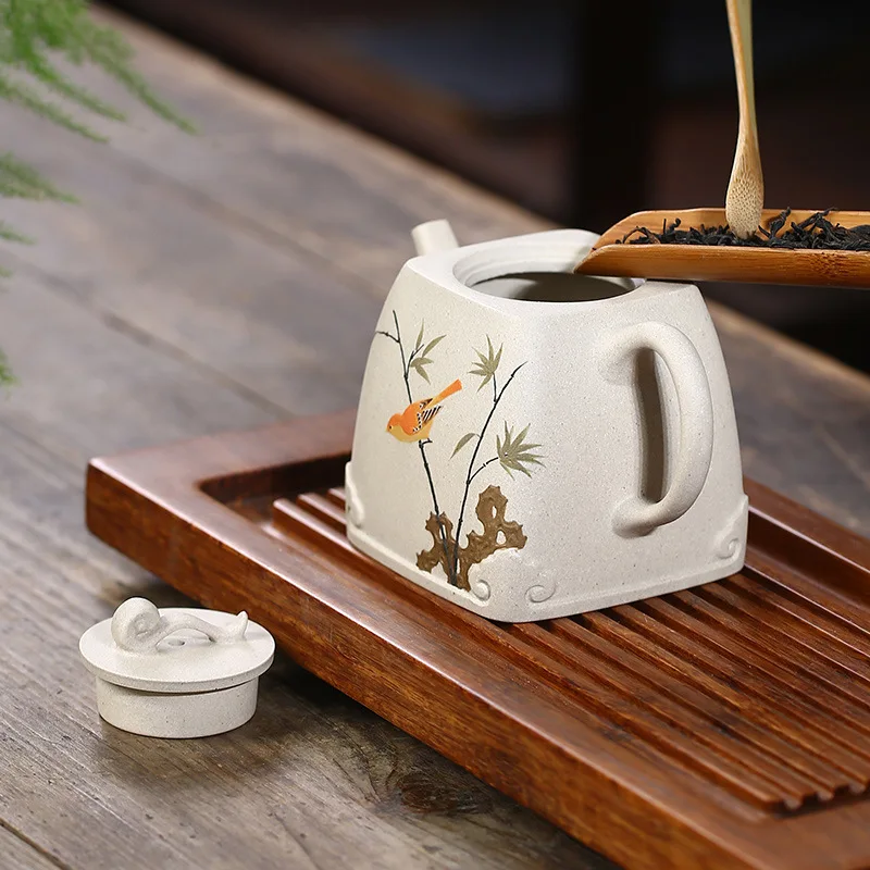 Authentic Yixing, Purple Clay Teapot, Zisha, Handmade, Tea Set, Tea Drinking, Huanglongshan Mud, White Section Mud Changle Squar
Authentic Yixing, Purple Clay Teapot, Zisha, Handmade, Tea Set, Tea Drinking, Huanglongshan Mud, White Section Mud Changle Squar