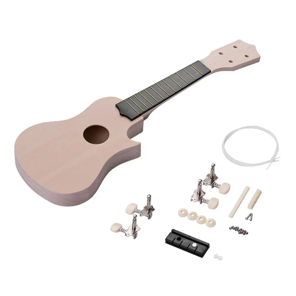 21 Inch Unfinished DIY Ukulele Ukelele Uke Kit Composite Board Body Basswood Neck Plastic Fingerboard Bridge Nylon Strings
21 Inch Unfinished DIY Ukulele Ukelele Uke Kit Composite Board Body Basswood Neck Plastic Fingerboard Bridge Nylon Strings
