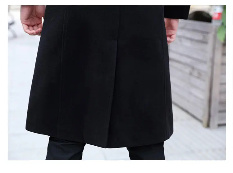 Men Clothes 2020 Autumn Winter Fashion Long Black Trench Coat Men Fashion Pocket Decoration Single Breasted Korean Long Coat Men
Men Clothes 2020 Autumn Winter Fashion Long Black Trench Coat Men Fashion Pocket Decoration Single Breasted Korean Long Coat Men