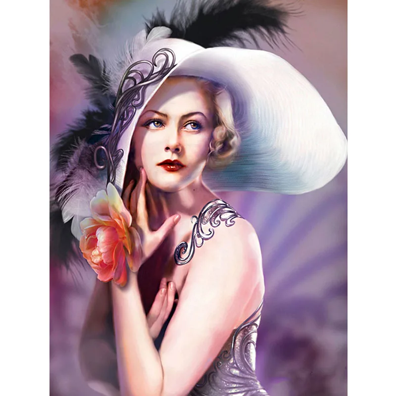 Diamond Art Painting Art Kit "Beauty women" DIY Rhinestones Round Drill Cross-stitch Kits Square Round Diamond Embroidery
Diamond Art Painting Art Kit "Beauty women" DIY Rhinestones Round Drill Cross-stitch Kits Square Round Diamond Embroidery