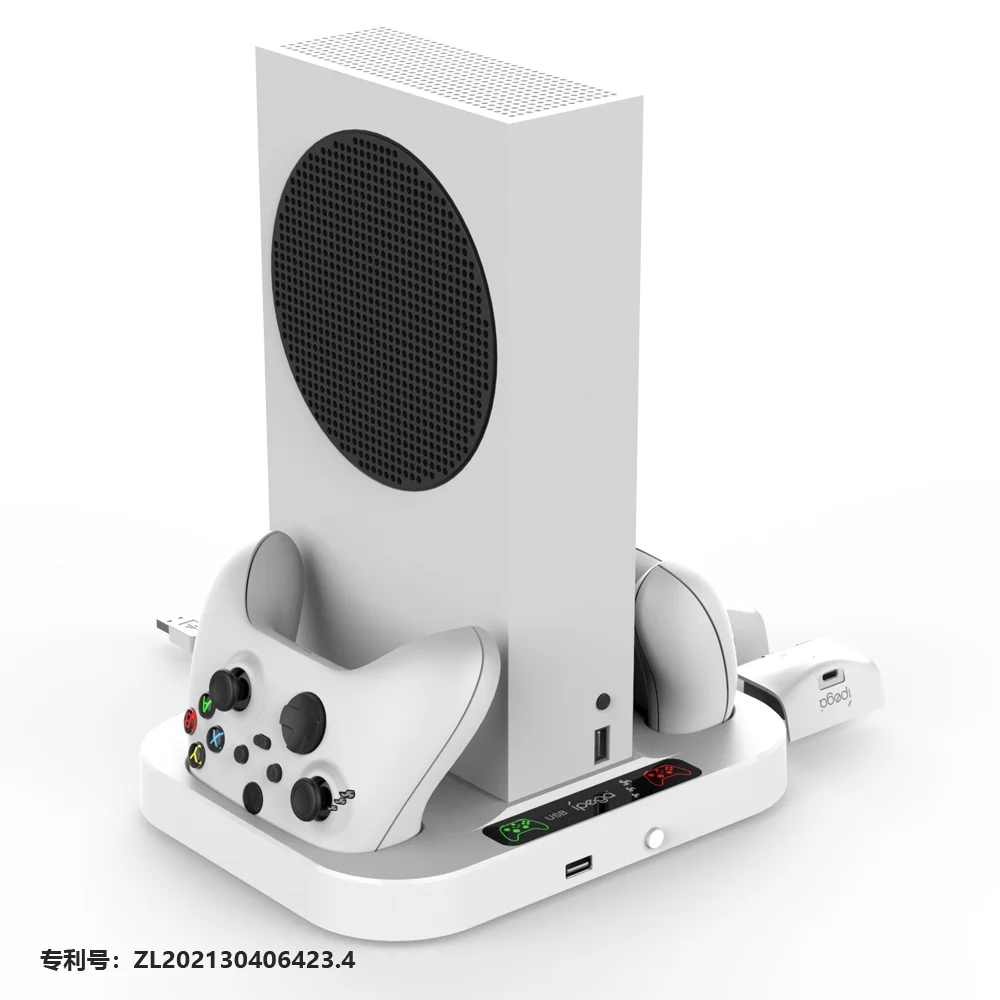 Новинка зарядная станция для двух контроллеров XBOX Series S вертикальная подставка