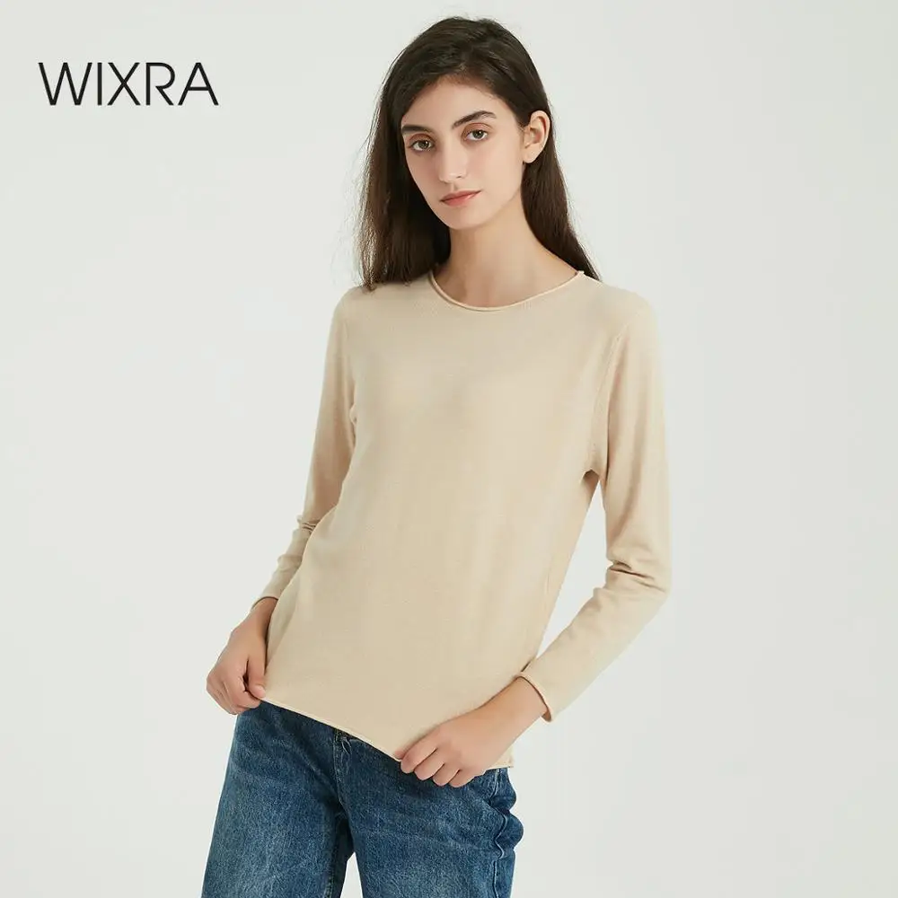 Wixra Women Soft Knitted T Shirts Ladies Long Sleeve O Neck Basic Long Sleeve Tee Autumn Winter Classic All Base Match Pullovers
Wixra Women Soft Knitted T Shirts Ladies Long Sleeve O Neck Basic Long Sleeve Tee Autumn Winter Classic All Base Match Pullovers
