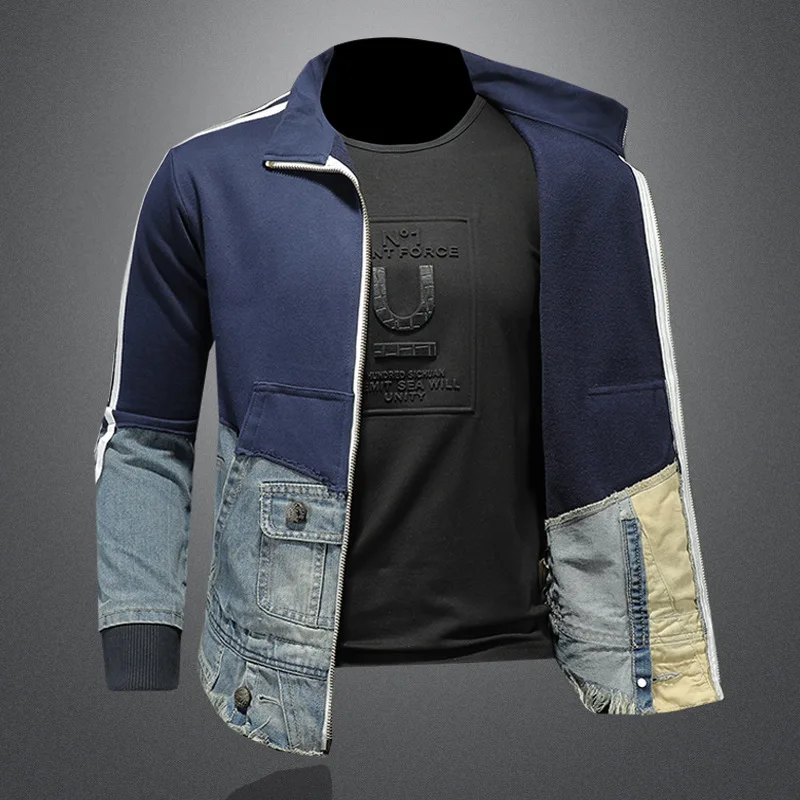 ABOORUN 2021 Men's Harajuku Sweatshirts Multi Pockets Denim Patchwork Hoodies Autumn Cotton Sportwear for Couples
ABOORUN 2021 Men's Harajuku Sweatshirts Multi Pockets Denim Patchwork Hoodies Autumn Cotton Sportwear for Couples