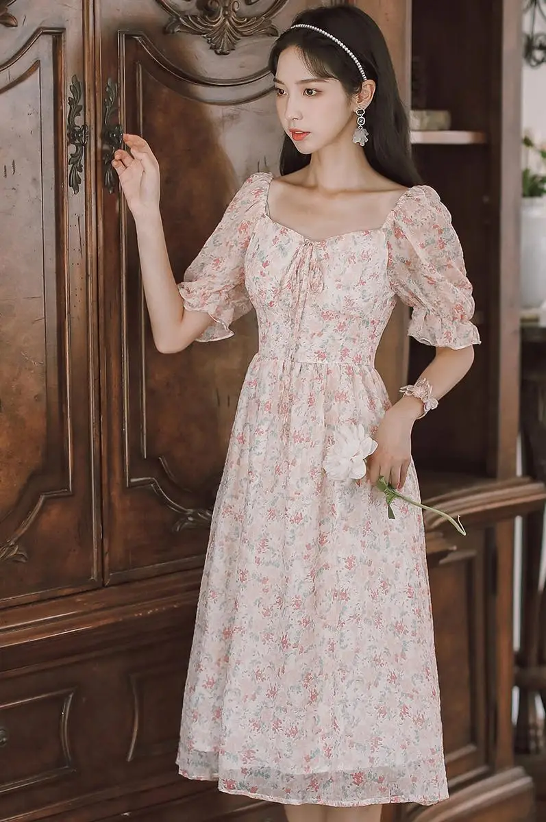 COIGARSAM French Style Floral Print Women One-Piece Dress Korean High Waist Dresses Pink Flower Y1566
COIGARSAM French Style Floral Print Women One-Piece Dress Korean High Waist Dresses Pink Flower Y1566
