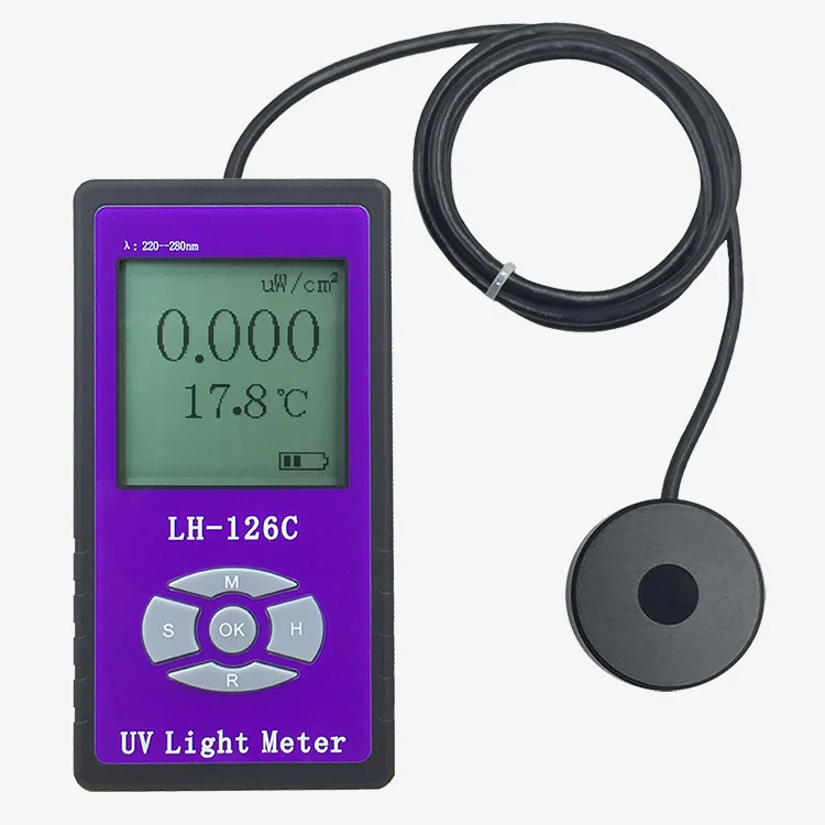 

LH-126C UVC ultraviolet irradiance meter power meter lamp intensity tester UVC illuminance meter 254nm