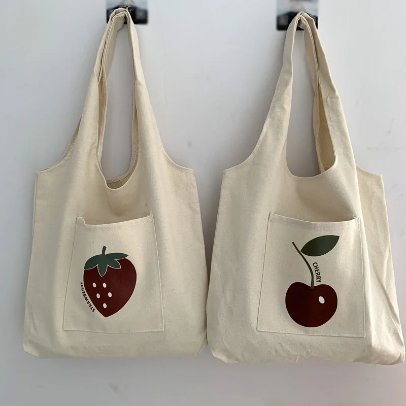 Fruit Print Tote Vest Illustration Canvas Bag Handbag Simple Literature And Art Large Capacity Student One Shoulder Women's Bag
Fruit Print Tote Vest Illustration Canvas Bag Handbag Simple Literature And Art Large Capacity Student One Shoulder Women's Bag