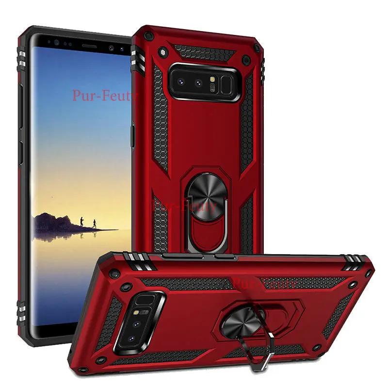 Чехол для Samsung Galaxy Note 8 Жесткий из поликарбоната и мягкого ТПУ противоударный