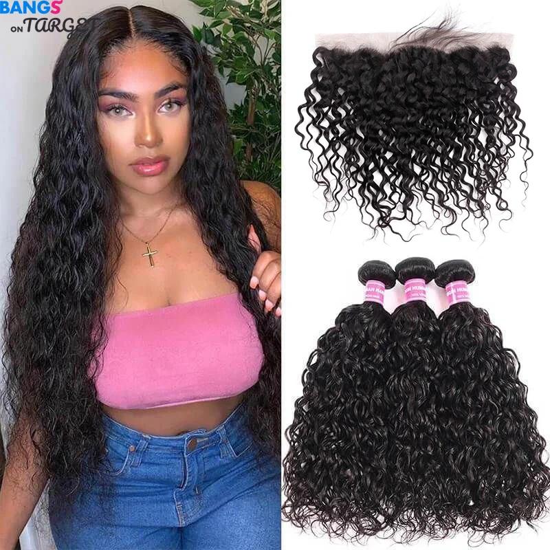 36 38 40 Inch Water Wave Bundles With Frontal Brazilian Human Hair Transparent Lace 3 Bundles With Closures Remy Hair Extensions
36 38 40 Inch Water Wave Bundles With Frontal Brazilian Human Hair Transparent Lace 3 Bundles With Closures Remy Hair Extensions