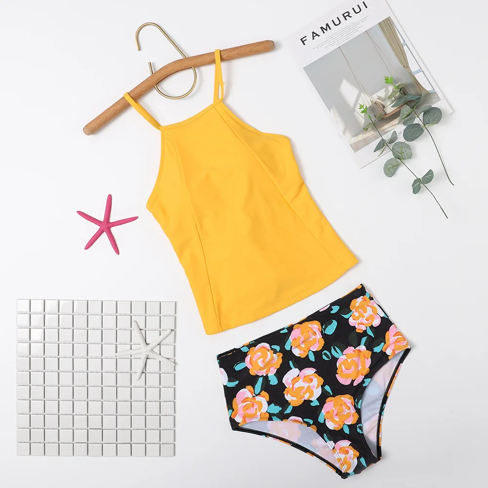 Bikini 2020 Woman Yellow Sling Wears Rope Printed Split Bikini Swimsuit 2 Peice Set Women
Bikini 2020 Woman Yellow Sling Wears Rope Printed Split Bikini Swimsuit 2 Peice Set Women