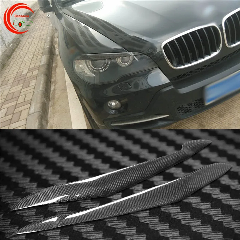 Накладка на переднюю фару из углеродного волокна, подходит для BMW X5 E70, декоративный чехол для стайлинга автомобиля
Накладка на переднюю фару из углеродного волокна, подходит для BMW X5 E70, декоративный чехол для стайлинга автомобиля